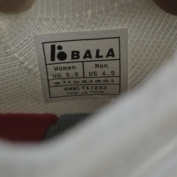 Bala Twelves Nurse Shoes Womens 5.5 White And Pink And Teal - Picture 5 of 8